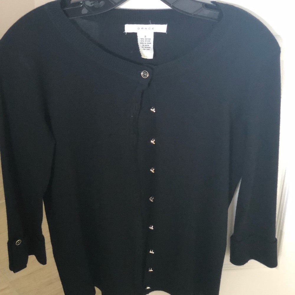 Grace button down sweater